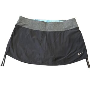 Nike Women's Rival Stretch Woven Running Skirt Dark Gray Size M